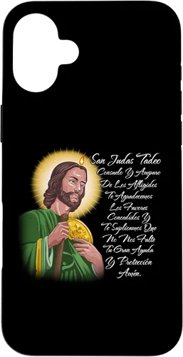Vista 22 de Funda para iPhone 15 San Judas Tadeo Consuelo Y Amparo de Los Afligidos