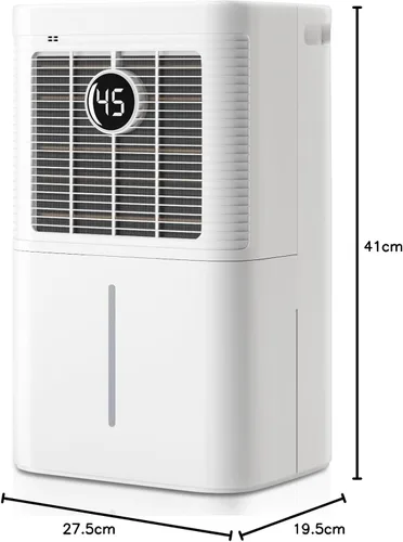 Vista 8 de HOGARLABS Deshumidificadores inteligentes de 50 pintas para el hogar y sótanos, con 3 modos de funcionamiento, protección contra desbordamiento