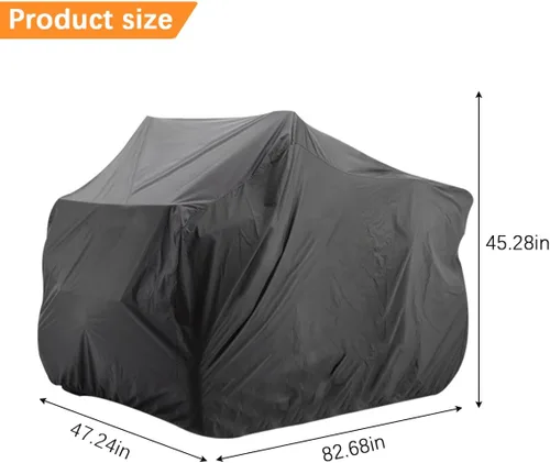 Vista 2 de Zpana Cubierta para ATV, impermeable al aire libre, resistente, a prueba de viento, Ripstop, protector para 4 ruedas, accesorios de cubierta