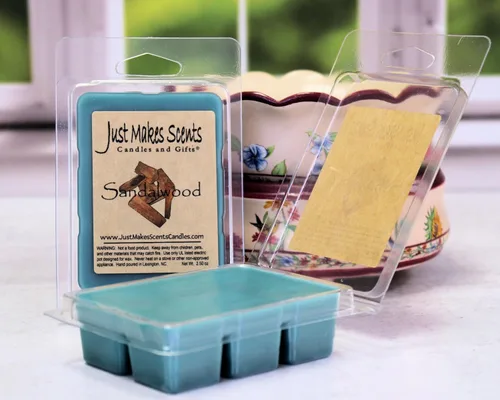 Vista 3 de Just Makes Scents Paquete de 2 - Cera perfumada de sándalo para derretir