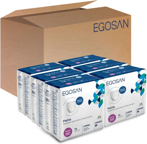 Vista 8 de Egosan Ropa interior maxi para incontinencia, ligera, transpirable, desechable, con capa de adquisición de nuevo diseño, ajuste elástico con máxima