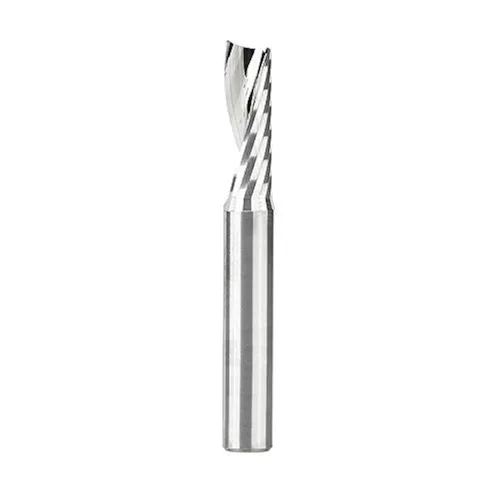 Vista 8 de Amana Tool - 51645 Carburo sólido CNC espiral 'O' sola flauta, corte de plástico 1/2 diámetro x 1