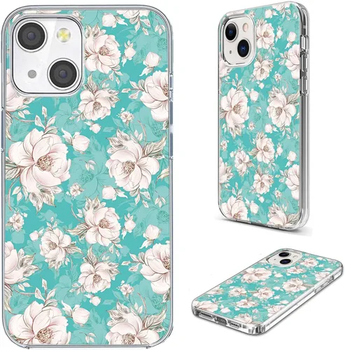 Vista 31 de Funda para iPhone 14/13, funda transparente de TPU suave de ajuste delgado con diseño de paraguas rojo de la torre Eiffel de París, a prueba de Una