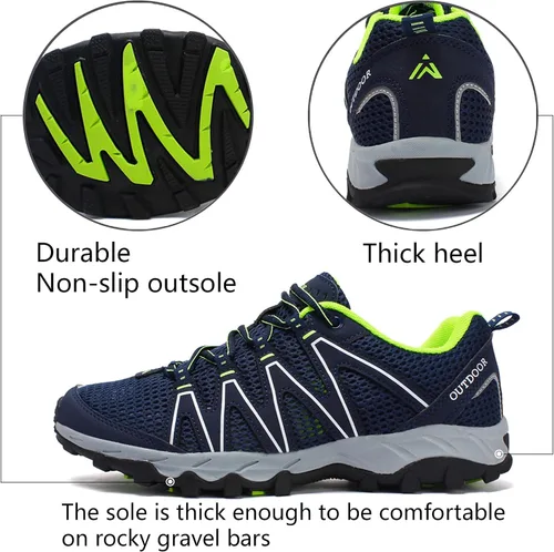 Vista 3 de RUNMAXX Mens Hiking Shoes Womens Fishing Aqua Water Shoes Outdoor Sneakers Quick Drying Mesh Barefoot