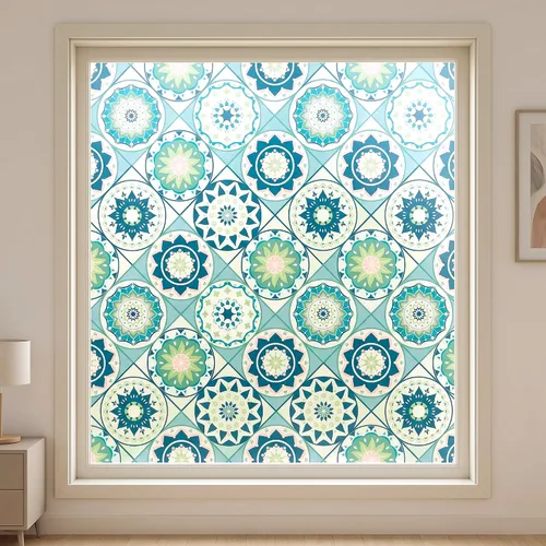 Vista 12 de Película opaca total para ventana, película de vidrio con bloqueo de luz, oscurecimiento de habitación, sin pegamento, control de calor, anti UV