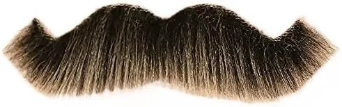 Vista 2 de Bigotes falsos bigote, autoadhesivo, novedad, cabello falso para adolescentes, pequeño y mecedor, accesorio de disfraz Negro