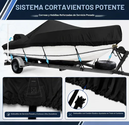 Vista 5 de Cubierta impermeable para consola central 1400D de 20 a 22 pies, resistente