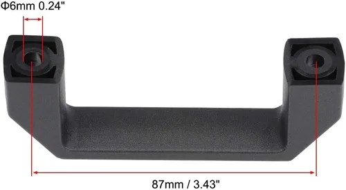 Vista 3 de uxcell Manijas plásticas del tirón 285.4 ft m centros del agujero para el equipo mecánico del equipaje 4pcs
