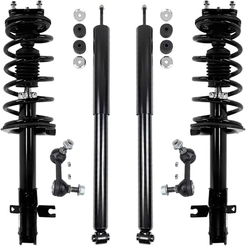 Vista 31 de Detroit Axle - Kit de puntales delanteros de 6 piezas para Ford Escape 2014-2019, 2 puntales y muelles helicoidales, 2 enlaces de barra