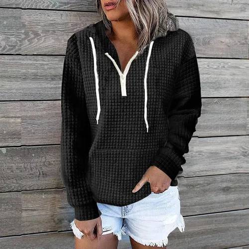 Vista 130 de SHAOBGE Sudaderas con capucha de gran tamaño para mujer, sudaderas con capucha para entrenamiento, suéteres casuales y cómodos trajes de moda