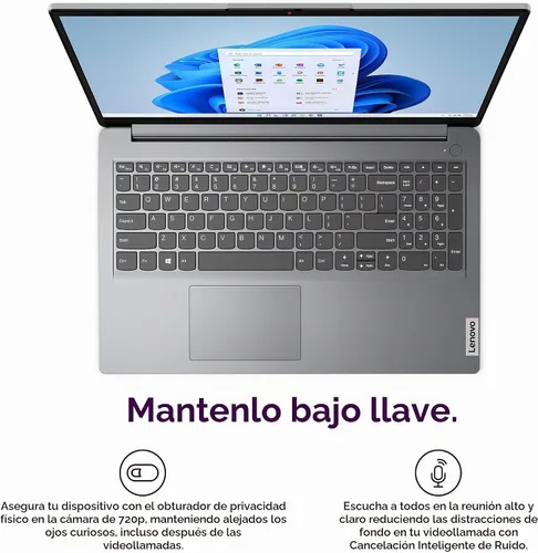Vista 4 de Lenovo IdeaPad 1i - Computadora portátil de 15.6 pulgadas, 8 GB de RAM