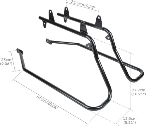 Vista 6 de XMT-MOTO Soportes de conversión de alforjas para Harley Heritage Softail 1986-2017