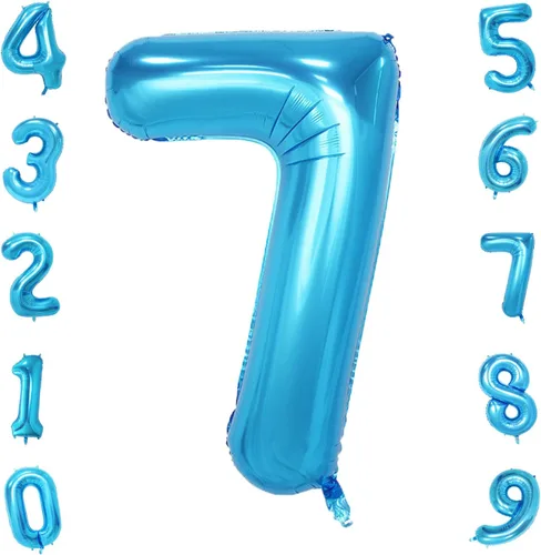 Vista 16 de Globo azul con el número 0, 40 pulgadas, Mylar premium, reutilizable, para decoración de fiesta de cumpleaños