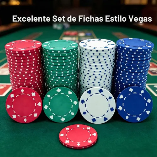 Vista 4 de SEETOOOGAMES Fichas de póquer de casino - 100 piezas 0.41 oz Diseño adecuado - 4