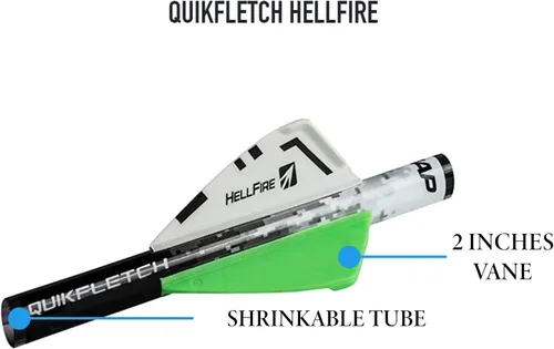 Vista 3 de New Archery Products NAP Quikfletch Hellfire Plumas de 2" Sistema de Empennado de Flechas