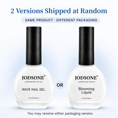 Vista 2 de JODSONE Ocean Wave - Esmalte de uñas en gel, 0.6 fl oz, líquido floreciente blanco ondulado para propagar el efecto de onda, texturas de ondas