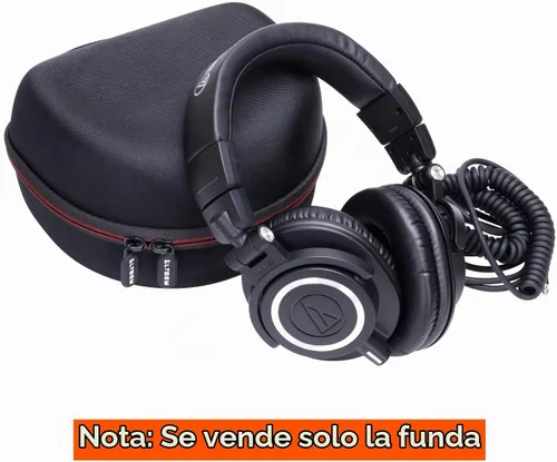 Vista 5 de Funda para auriculares Audio-Technica ATH-M30X / ATH-M50X / ATH-M40X / ATH-M50xBT2 / ATH-M50xBT2DS - Bolsa de almacenamiento protectora