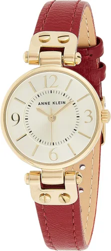 Vista 16 de Anne Klein Reloj con correa de cuero para mujer