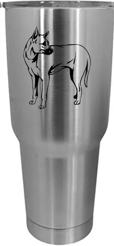 Vista 137 de Cairn Terrier - Vaso grabado con temática de perro, 30 onzas