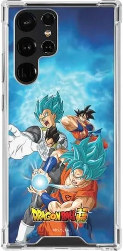 Vista 6 de Skinit Funda transparente compatible con Galaxy S23 Ultra, diseño oficial de Dragon Ball Super Goku