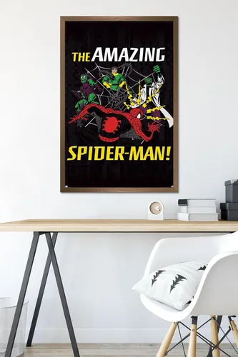 Vista 6 de Trends International Marvel Comics Spider-Man - Póster de pared de villanos Versión con marco de bronce