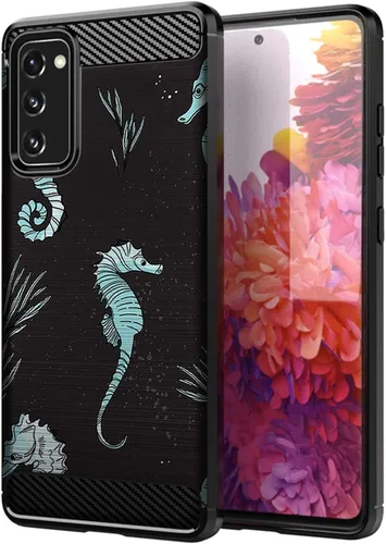 Vista 32 de CasesOnDeck - Carcasa compatible con Samsung Galaxy S20 FE (2020) / S20 FE 5G), color negro