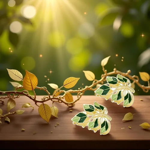 Vista 2 de 2 pinzas para el cabello de metal verde con hojas de flores, pinzas de pelo grandes, antideslizantes, no se rompen, pinzas de sujeción fuerte