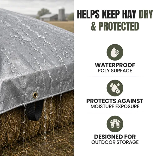 Vista 3 de Tarps Now Lona de heno impermeable resistente de 25 x 33 pies Cubierta de lona de polietileno multiusos de 12 mil Ojales de latón #2
