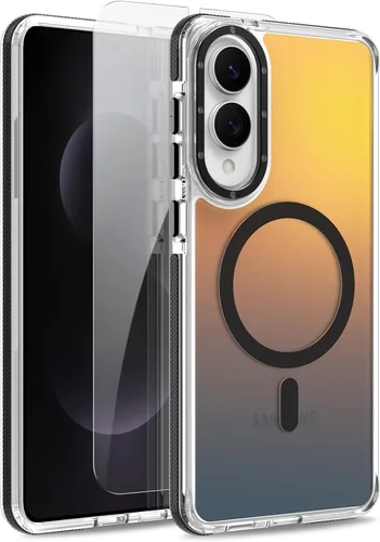 Vista 203 de Funda magnética para Google Pixel 10 Pro XL [compatible con Magsafe] [bonito diseño fluorescente de moda] a prueba de golpes, delgada, translúcida