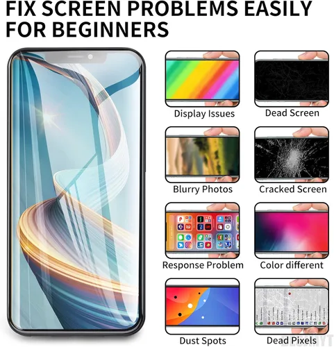 Vista 4 de para iPhone XR Reemplazo de pantalla de 6.1 pulgadas con altavoz de oído Kit de sensor de proximidad de montaje completo Pantalla LCD 3D Touch