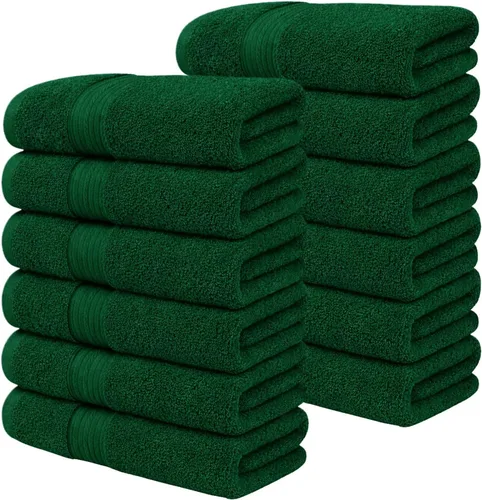 Vista 33 de Ample Decor Toalla de mano de 18 x 28 pulgadas, paquete de 6, 600 GSM, 100% algodón, certificado Oeko Tex, suave, absorbente, gruesa, duradera Beige