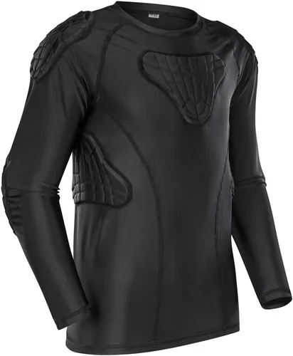 Vista 2 de TUOY Youth Boys Padded Compression Shirts Rib Chest Protector Shirt