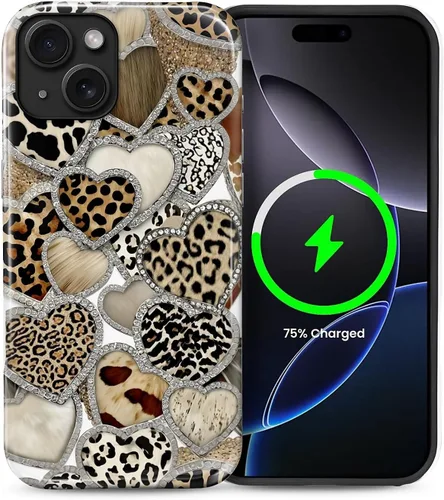 Vista 93 de Funda Compatible con iPhone 13/14 [Compatible con MagSafe] Protección de Doble Capa de Cáscara Dura Híbrida, Funda Magnética Protectora a Prueba