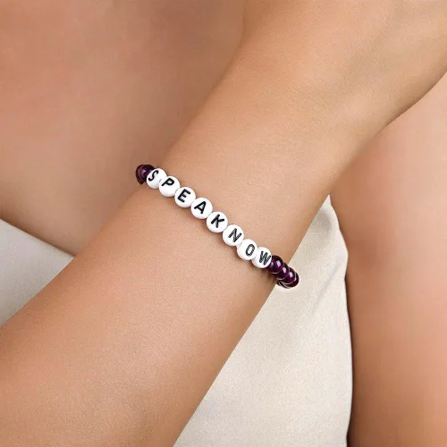 Vista 3 de Eras Tour Swiftie Pulsera de reputación TS Inspired Speak Now Lover Pulsera de amistad para mujeres y niñas Eras Music Taylor Album