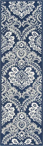 Vista 31 de SAFAVIEH Blossom Collection - Alfombra decorativa, 2 x 3 pies, azul y marfil, lana hecha a mano, ideal para zonas de alto tráfico en entrada, sala
