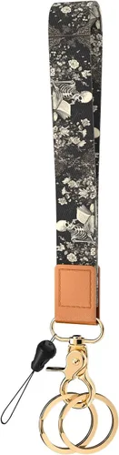 Vista 37 de Llavero de pulsera para mujeres y hombres, soporte para llavero, cordón de muñeca para llaves Animal