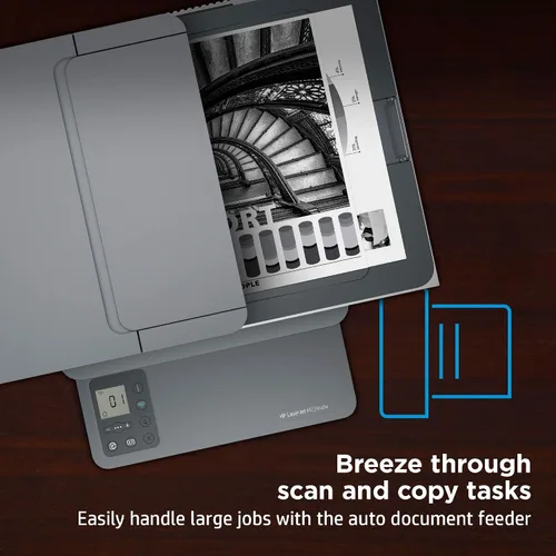 Vista 5 de HP LaserJet MFP M234sdw Impresora inalámbrica monocromática todo en uno con Ethernet integrado e impresión rápida de 2 caras, lista para tinta