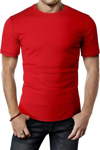 Vista 24 de H2H Camisetas de manga corta de compresión Cool Dry para hombre Cmtts263-negro
