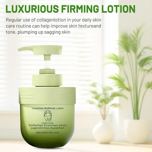 Vista 2 de 2 botellas Divglow Luxury Collagen Reafirming Cream, loción reafirmante de colágeno hidratante corporal levanta, reafirma y aprieta para una piel