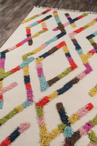 Vista 3 de Novogratz by Momeni Rugs Indio - Alfombra contemporánea 100% de lana hecha a mano, 3 pies x 5 pies, multicolor (INDIOIND-3MTI3050)