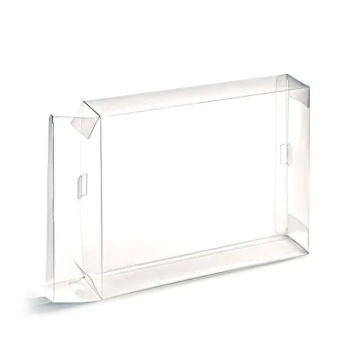 Vista 5 de WICAREYO 10pcs Clear Box Sleeve for SNES N64 Games Cartridge Box