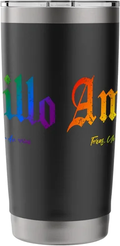 Vista 2 de Amarillo Gothic Design Lgbtqai+ rainbow Version Stainless Steel Insulated Tumbler
