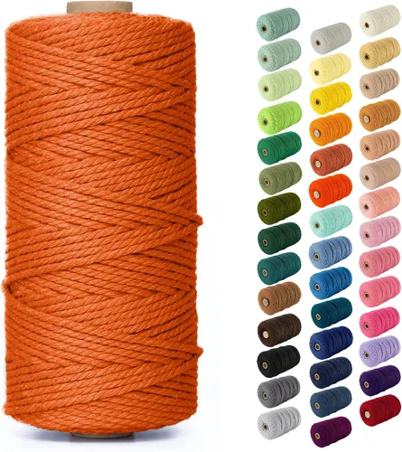 Vista 153 de Nook Theory Hilo de macramé de 3mm 109 yardas - Cuerda de macramé suave de 4mm, 5mm perfecta para nudos - Suministros de macramé para colgadores