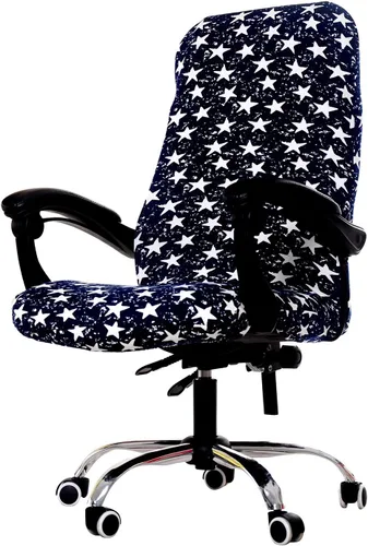 Vista 11 de WOMACO Fundas para Silla de Oficina Estampadas, Funda Elástica para Silla de Computadora Funda Universal para Silla de Jefe Estilo Simplismo Moderno