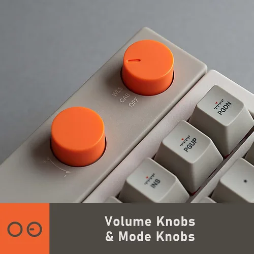 Vista 2 de LOFREE Teclado mecánico inalámbrico de bloque, 98 teclas, teclados recargables intercambiables en caliente con 3 tipos de conexión para Windows