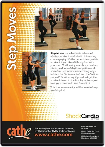 Vista 2 de Cathe Friedrich Step Moves Step Aerobics Workout DVD para mujeres - Utilice este DVD STEP para acondicionamiento cardiovascular y aeróbico