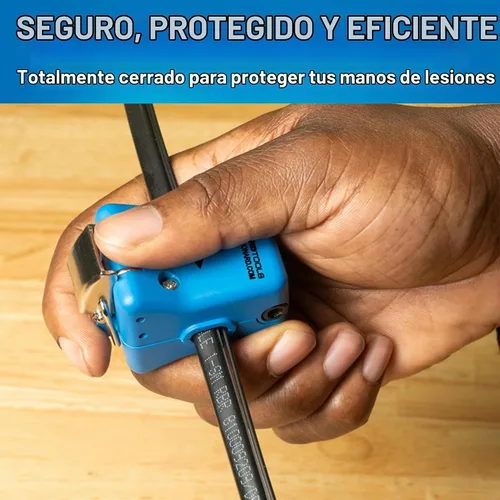 Vista 3 de Jonard Tools Cortadora de alambre de tóner de caída plana WTS-1 - Herramienta de preparación de cables FTTx, operación de hoja de empuje-tracción