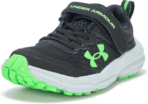 Vista 28 de Under Armour Tenis para correr Assert 10 con cierre alternativo para niños (001) Negro/Blanco/Blanco