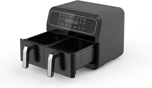 Vista 2 de Freidora de aire grande de 8 cuartos de galón de encimera digital con 8 funciones, temporizador de 60 minutos y apagado automático