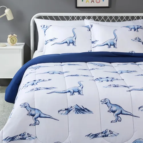 Vista 17 de Amazon Basics Juego de edredón y fundas de almohada para niños de microfibra suave para todas las estaciones, 2 piezas, tamaño individual, flores